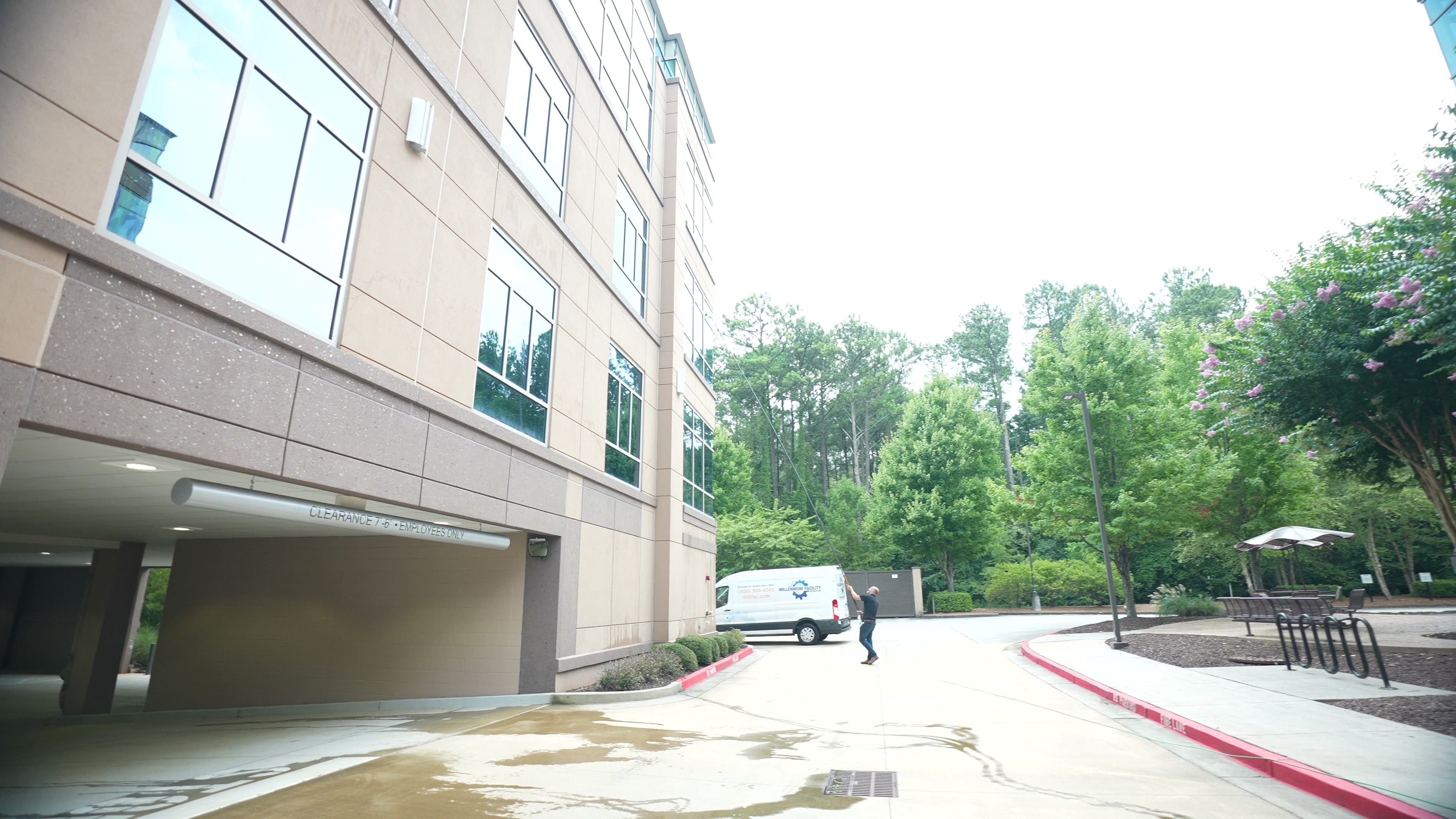 MFS service van arriving at manufacturing campus